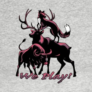 Red Light We Play Vixen Stag and bull T-Shirt